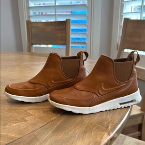 Brown Leather Nike Air Max Boots